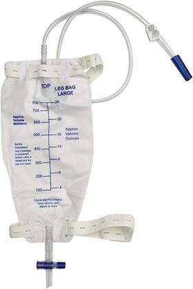 -niaodai 445002319379 Easy-tap Leg Bag Urinary Drainage 750ml 30 Inch Pvc Extension Tubing Anti