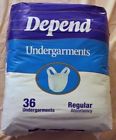 036000196566 Depend Undergarments Regular Absorbency