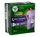 036000479188 Depend Two Packages Womens Night Defense Incontinence Underwear
