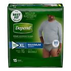 Absorbency-2-15ct.packages 036000479300 Depend Underwear For Maximum