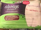 037000887362 Always Discreet Underwear Maximum Classic Cut Count Size