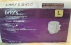 078742033235 Simply Right Adult Briefs