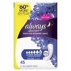 1.00e 13 Always Discreet Incontinence Pads Ultimate Overnight Long Length 037000927457