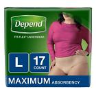 10036000385318 Depend Incontinence Underwear For Women Maximum Absorbency Tan 28005277326