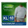 10036000479345 Depend Fit Flex Incontinence Underwear Men Maximum Absorbency Xl Gray