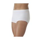 3013 Dbrief Womens High Banded Brief White Large Incontinence Underwear