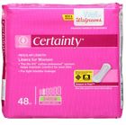311917137902 Certainty Walgreens Womens Liners Incontinence Count