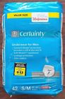 311917155517 Certainty Walgreens Maximum Absorbency Underwear For Men Ct