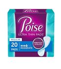 36000431179 Poise Ultra Thin Incontinence Pads Moderate Absorbency Unscented 785923594422