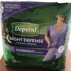 3600045591 Depend Night Defense Underwear For Women Overnight Xl Count