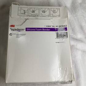 90642 3m 10 Count 1 Box Tegaderm Sterile Silicone Foam Border Dressing 6 X6 Inch