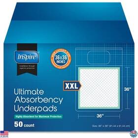 B092nvz5k2 3m Extra Large Super Absorbent Disposable Bed Pads 36 Inch X36 Pack Of 50 For