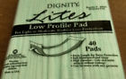 40054 Dignity Lites Low Profile Pads For Incontinence Pack Of New