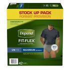 43870 Depend Incontinence Underwear For Men Maximum Absorbency Gray 689788796376