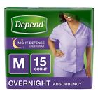 47918 Depend Night Defense Incontinence Overnight Underwear For Women Ct