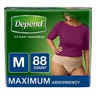 0360009 48451 Depend Medium Maximum Absorbency Underwear Women Ct Traps 036000484519