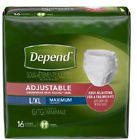 49175 Depend Adjustable Underwear Packages Pack Of 785923737744