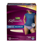 3600012776 500000043152 Depend Silhouette Maximum Rise Feminine Briefs 0 8