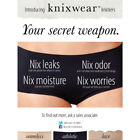 616909817108 Knixwear Incontinence Washable Reusable Underwear Bikini Black Xxl