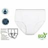 6255-10-3x-wht 700600476815 Care Apparel Oz Mens Reusable Incontinence Panty White