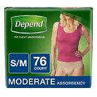794628272955 Depend Incontinence Underwear For Women Moderate Absorbency
