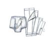 10884527001019 931b24 Covidien Simplicity Unisex Incontinence Liner Contoured