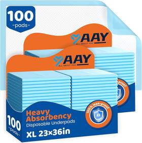 Aay 313051848898 Super Absorbent Disposable Beds Pads 23 Inch X36 Premium Adults Incontinence Chucks