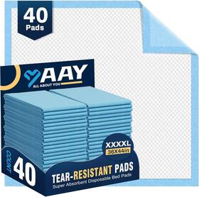 36x44-40l Aay Heavy Duty Disposable Bed Pads 36 Inch X44 40pcs Tear-resistant Cloth Backing Unde