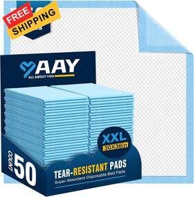 Aay30x36-50l Aay Disposable Bed Pads 30 Inch X36 50pcs Tear-resistant -50 Blue