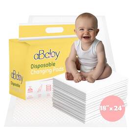 Ababy.com 009243616405 Disposable Changing Pads For Baby 50 Pack Super Soft And Ultra Absorb
