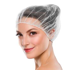 B08tcb1jvy Abc Pack & Supply White Disposable Hair Nets 18 Inch Nylon Kitchen Elastic Edge 100