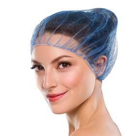 Blnhn28 Abc Pack & Supply Blue Disposable Hair Net 28 Inches. Of 100 Nylon Hairnet . H