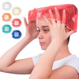 Onhn24 Abc Pack & Supply Bouffant Caps Disposable Hair Nets 24 Inch Red Non Woven Polypropylene Ela