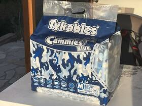 Abdl 858359007573 Tykables Blue Cammies Adult Diapers Size Medium Bag Of 10