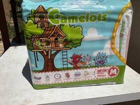 Tyk-camelots-v2-m Abdl Tykables Camelots Diapers Size Medium Bag Of 10