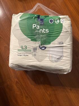1000021291 Abena Slip Premium L3 Incontinence Brief Large Open Bag 15 Count