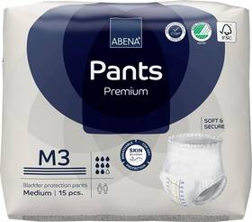 1000021324 Abena Pants Premium Protective Underwear White Size M3-6 Packs 90 Count