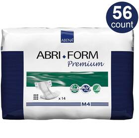 Abri-form 772195532214 Abena Comfort Premium Tabbed Briefs Size Medium M4 56 Count