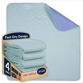 Abs-fd3436pk4 Absorbease Fast Drying Washable Underpads 34 Inch X 36 Pack Of 4 - Heavy Absorbency Reus