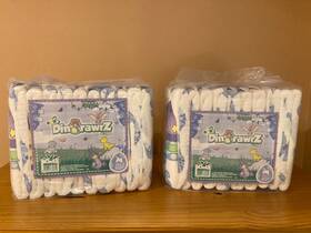 Dno-1-m Abuniverse 2 Packs Of 10 Abu Dinorawrz Diapers Size M