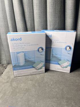 002ejlj Akord 2 X Janibell Refill Liners Series 330 Adult Diaper Disposal Pack Lot