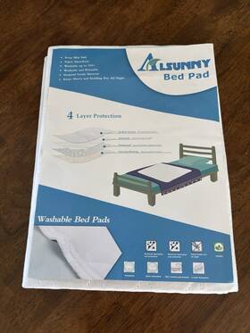 Alsunny 726084282278 Hospital Grade Waterproof Bed Pad 36 Inch X28 Washable Super Absorbent