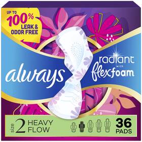 Bd16130 Always Radiant Feminine Pads For Women Flexfoam With Heavy Size 2