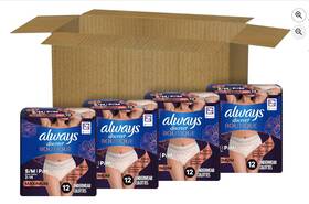 00037000695356 Always Discreet Boutique Incontinence Underwear Maximum Protection S/m
