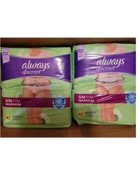 Always Discreet 030772109403 Incontinence Underwear For Women Small/medium Maximum 84-count