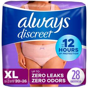 00030772153123 Always Discreet 030772153123 Adult Incontinence Underwear For Women And Postpartum Underwe