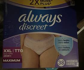 03077217705 Always Discreet Underwear Xxl 38