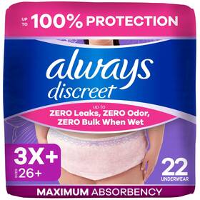 Always Discreet 030772243121 Reimagined Adult Diapers For Women Maximum Absorbency Incontinence And Postp