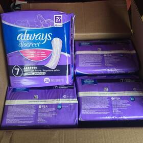 21117627 Always Discreet Ultimate Extra Long Incontinence Pads Disposable 104ct Female