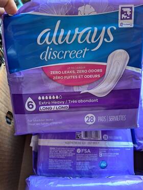 2870ss1 Always Discreet Pads Extra Heavy 28 Long Level 6 - 3pack Capacity